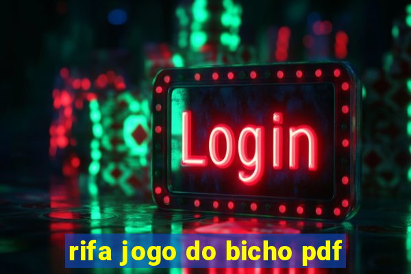 rifa jogo do bicho pdf